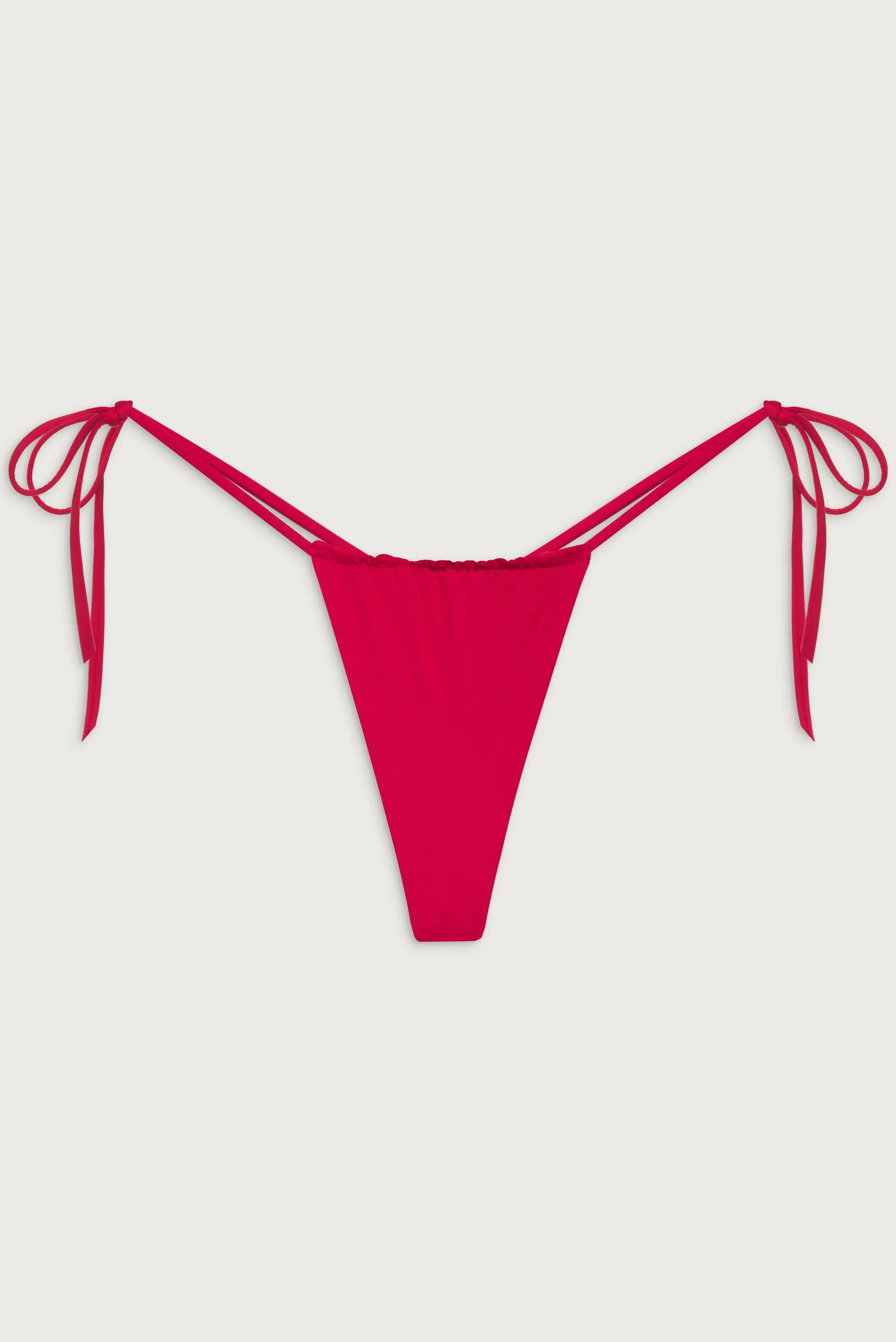 Tia String Bikini Bottom - True Red