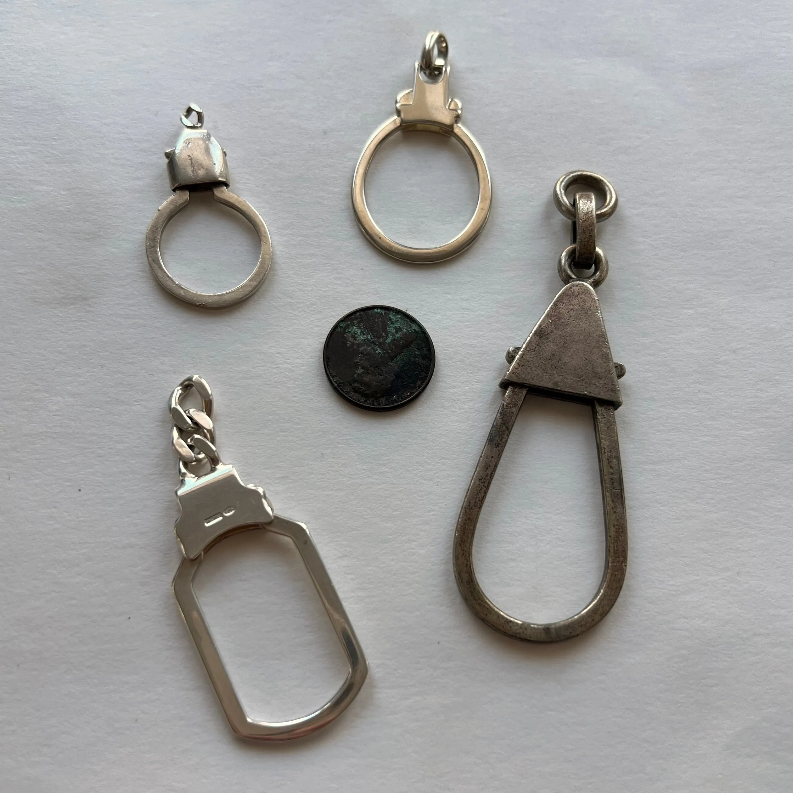 V I N T A G E // connection possibilities / sterling silver carabiners / connector, charm holder or oversized clasp