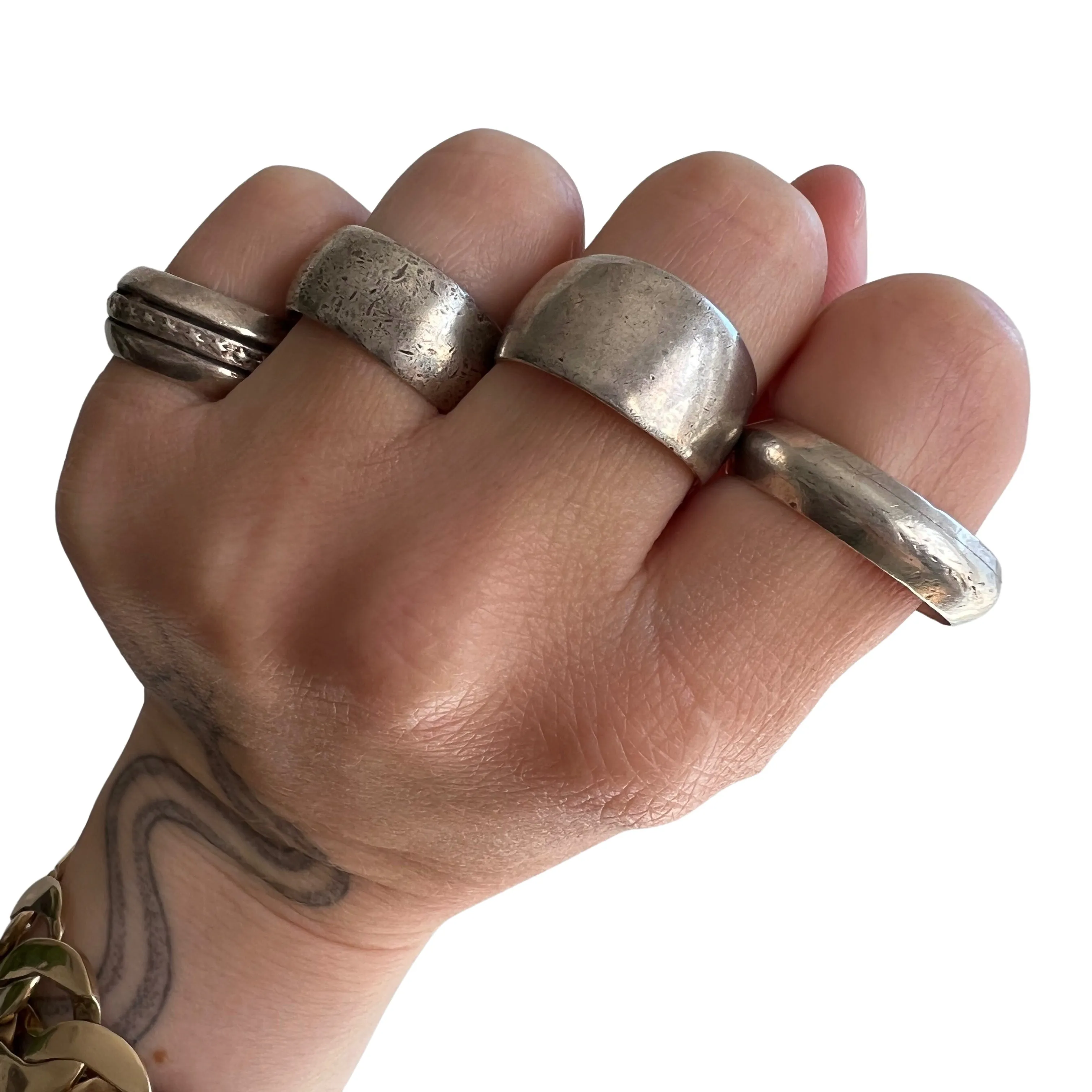 V I N T A G E // sterling silver rings by style / silver bands with character / $58 to $88