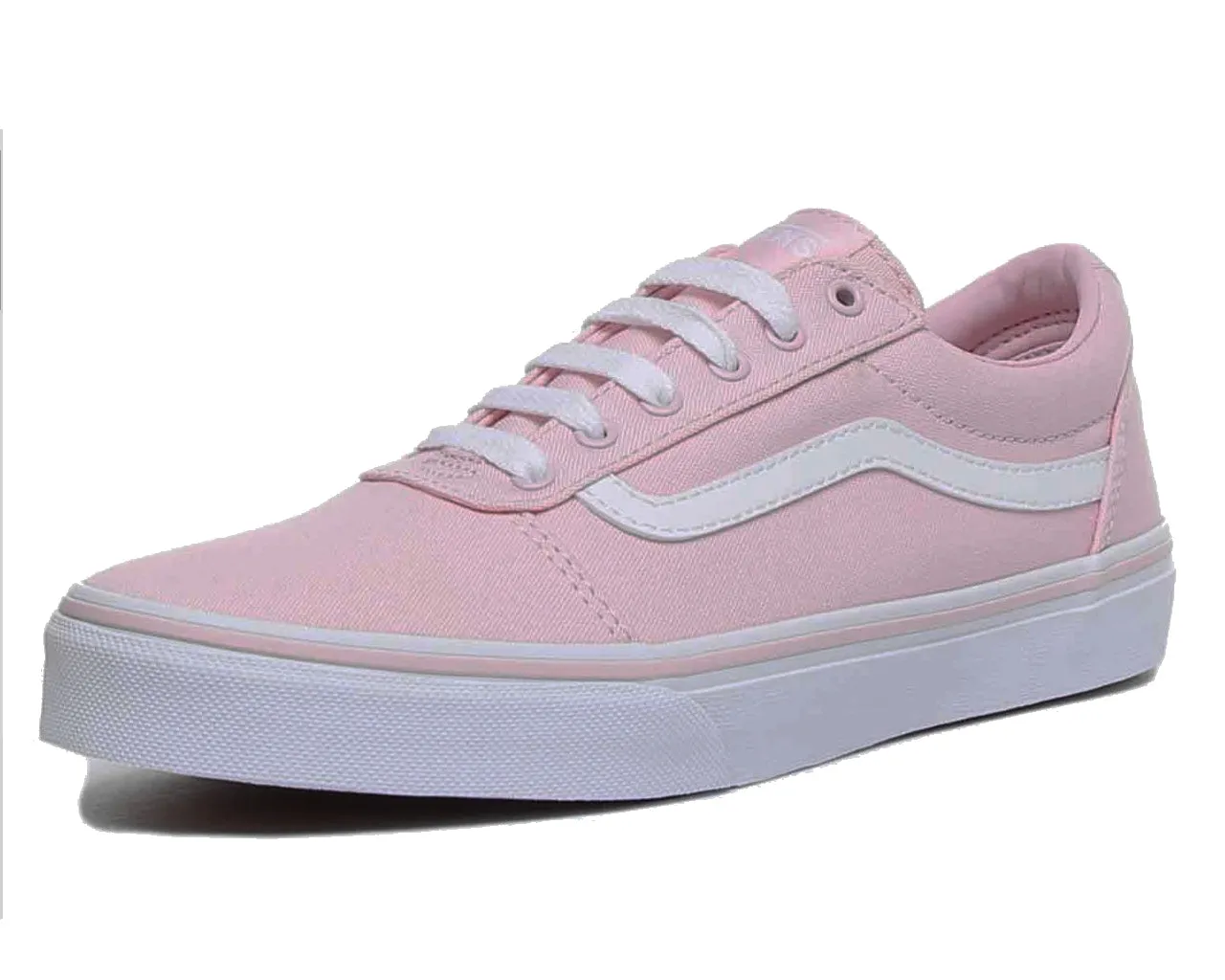 Vans Ward VN0A3TFWVUZ1 Canvas Lace Up Trainers Pink