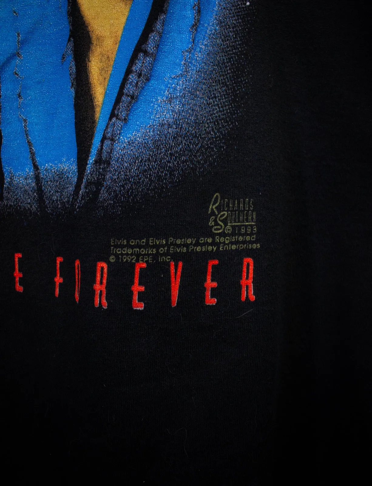 Vintage Elvis Classics Are Forever T Shirt 1992 Black Large