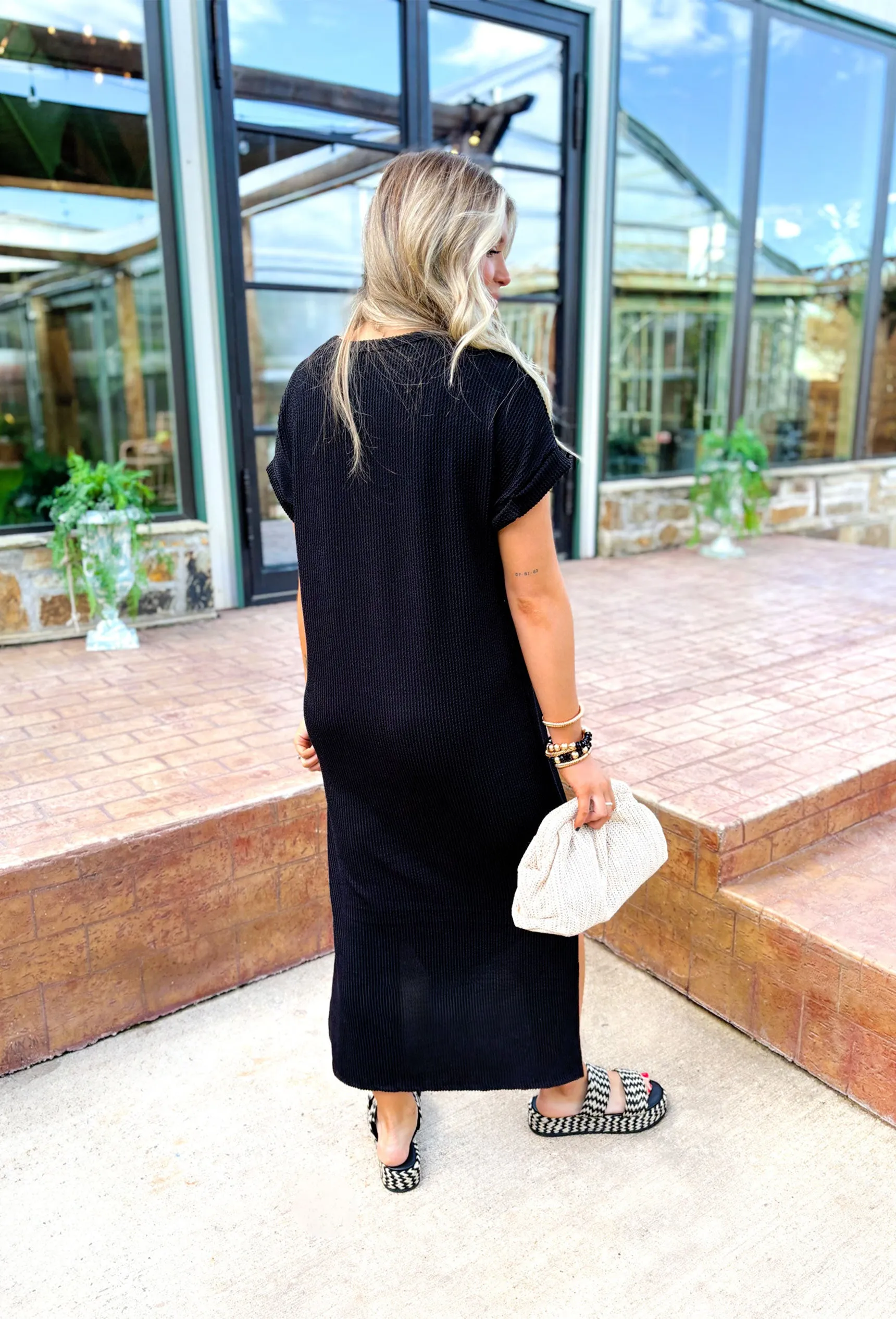 Winnie Midi Dress in Black